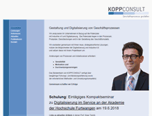 Tablet Screenshot of koppconsult.de